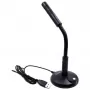 Equip Desktop Microphone with Adjustable Angle, USB Connection, Black
