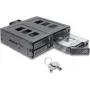 Delock 5.25 inch Mounting Frame for 4 x 2.5 inch SATA or SAS HDD / SSD with Lock