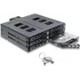 Delock 5.25 inch Wechselrahmen für 6 x 2.5 inch SATA oder SAS HDD / SSD mit Schloss