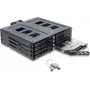 Delock 5.25 inch Wechselrahmen für 8 x 2.5 inch SATA oder SAS HDD / SSD mit Schloss