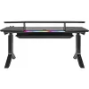 Thermaltake ARGENT P900 Smart Gaming Desk - L-Shape - Electric Height Adjustment - Black