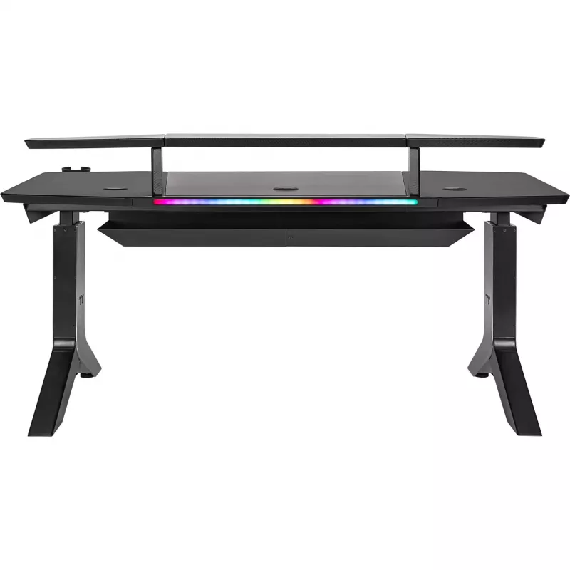 Thermaltake ARGENT P900 Smart Gaming Desk - L-Shape - Electric Height Adjustment - Black