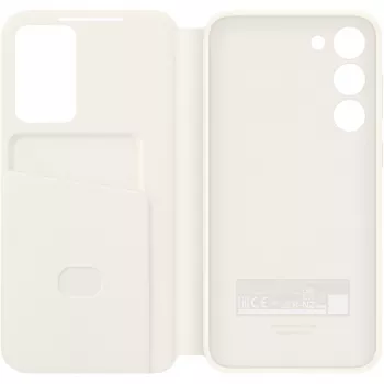 Samsung Smart View Wallet Case for Galaxy S23+, Cream (EF-ZS916CUEGWW)