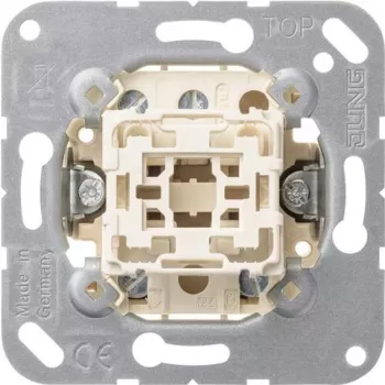 JUNG 506-20U Universal Rocker Switch, 20 AX, 250 V AC, Flush-Mounted, Thermoplastic, Insert Only