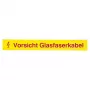 EFB-Elektronik Fiber Optic Warning Label, Caution Fiber Optic Cable, Pack of 50 (80361.1-50)