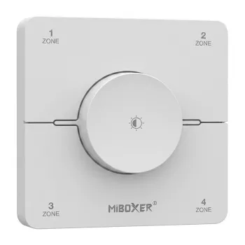 Miboxer Synergy 21 LED Remote Control 2.4GHz Dual White CCT 4 Zones Rotary Panel White (KOS-W)