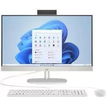 HP 24-cr1072ng Intel Core Ultra 7 155U All-in-One PC 23.8 inch Full HD IPS Display 16GB RAM 1TB SSD Windows 11 Home White