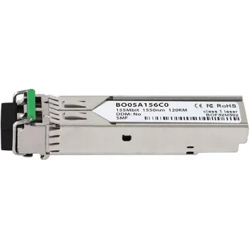 BlueOptics SFP100SM100D-w Compatible SFP Transceiver, LC-Duplex, 100BASE-ZX, Singlemode Fiber, 1550nm, 120km, DDM, 0°C to +70°C