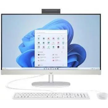 HP 27-cr1071ng Intel Core Ultra 7 155U All-in-One PC, 27 inch FHD IPS, 16GB DDR5, 1TB SSD, Windows 11 Home, Natural Silver