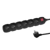 ESPERANZA ELK219K Power Extension 5 m 6 AC Outlets Indoor Black