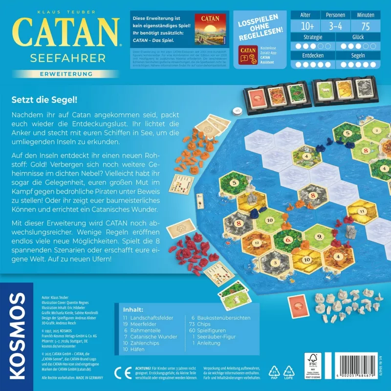 KOSMOS CATAN - Seafarers Expansion Board Game