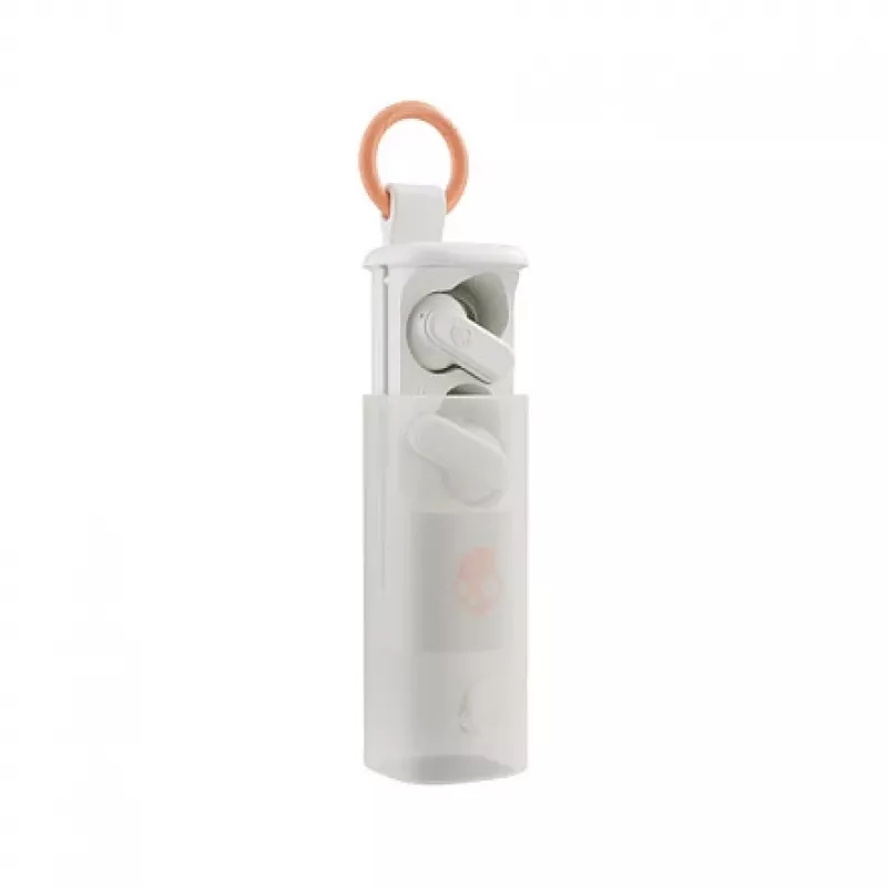 Skullcandy Dime Evo True Wireless In-Ear Headphones, True White, Bluetooth 5.3, IPX4, Up to 20h Battery Life (S2DTW-S951)