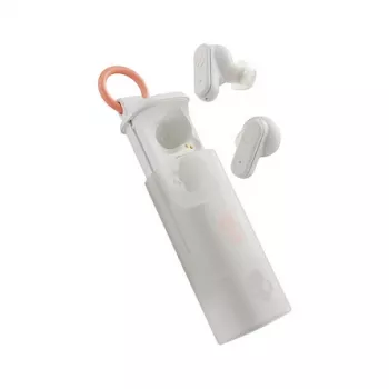 Skullcandy Dime Evo True Wireless In-Ear Headphones, True White, Bluetooth 5.3, IPX4, Up to 20h Battery Life (S2DTW-S951)