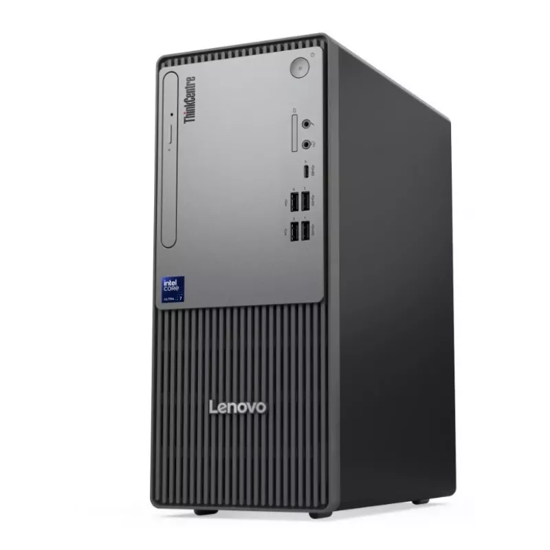 Lenovo ThinkCentre Neo 50t Gen 6 Tower, Intel Core Ultra 3 205, 16GB DDR5, 512GB SSD, Windows 11 Pro, Black, 3-Year Warranty