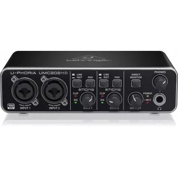 Behringer UMC202HD USB Audio Interface with MIDAS Preamps