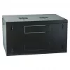 EFB-ELEKTRONIK 19 inch Wall-Mount Enclosure 6U, Fixed, 1-Part, RAL 9005 Jet Black, Depth 450 mm (691706VTS.45)