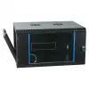 EFB-ELEKTRONIK 19 inch Wall-Mount Enclosure 6U, Fixed, 1-Part, RAL 9005 Jet Black, Depth 450 mm (691706VTS.45)