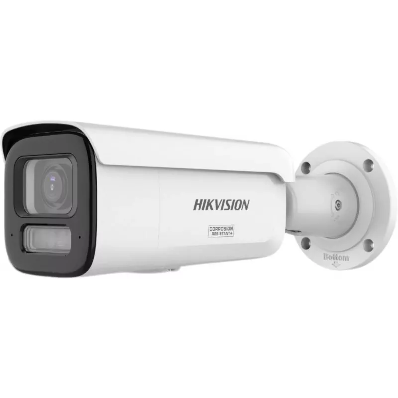 Hikvision DS-2CD2647G3T-LIZSY 4MP ColorVu AcuSense IP Camera, Motorized Varifocal 2.8-12mm, White
