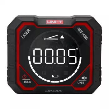 Uni-T LM320E Digital Protractor with Laser, 4×90° Measurement Range, ±0.2° Accuracy, Magnetic Base, Rechargeable