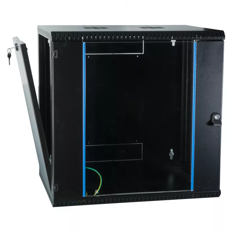 EFB Elektronik EFB 19 inch Wall Mount Enclosure 12U, Fixed, 1-Part, RAL 9005, Depth 450 mm
