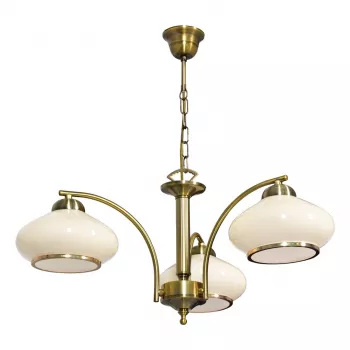 Activejet Classic Ceiling Chandelier Pendant Lamp RITA Patina Triple 3xE27 for Living Room