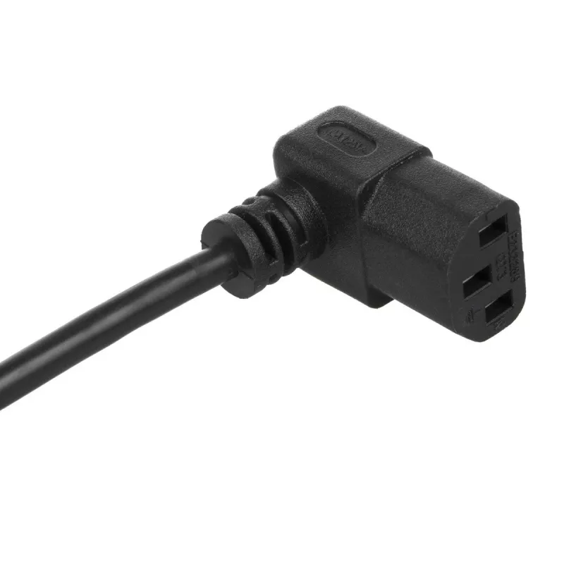 Maclean MCTV-854 Cold Device Power Cable, 3-Pin, Black, 1.5m