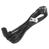 Maclean MCTV-854 Cold Device Power Cable, 3-Pin, Black, 1.5m