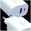 3MK FlowPower 30W USB-A USB-C PD 3.0 QC 4+ Wall Charger White