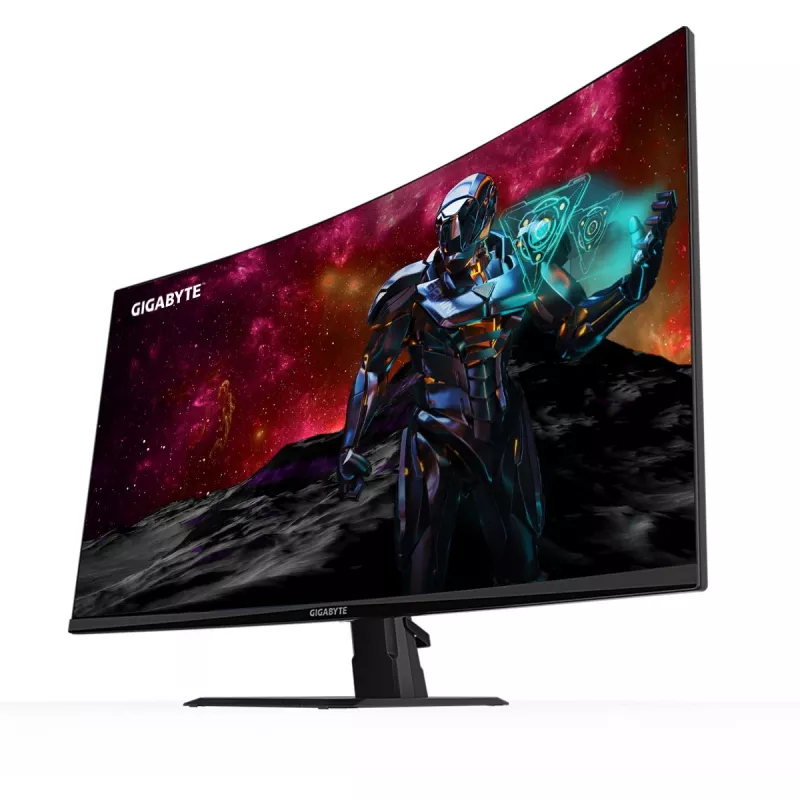 GIGABYTE GS32QC 31.5 inch QHD Curved Gaming Monitor - 2560 x 1440, 1500R, 165Hz, 1ms, 300 cd/m², FreeSync Premium, HDR Ready, HDMI 2.0, DisplayPort 1.4