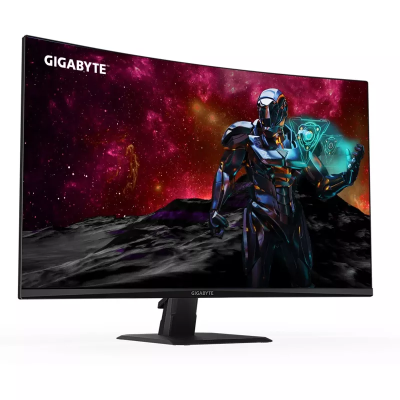 GIGABYTE GS32QC 31.5 inch QHD Curved Gaming Monitor - 2560 x 1440, 1500R, 165Hz, 1ms, 300 cd/m², FreeSync Premium, HDR Ready, HDMI 2.0, DisplayPort 1.4