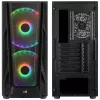Aerocool NightHawk Duo Midi-Tower, Tempered Glass - Black