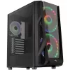 Aerocool NightHawk Duo Midi-Tower, Tempered Glass - Black