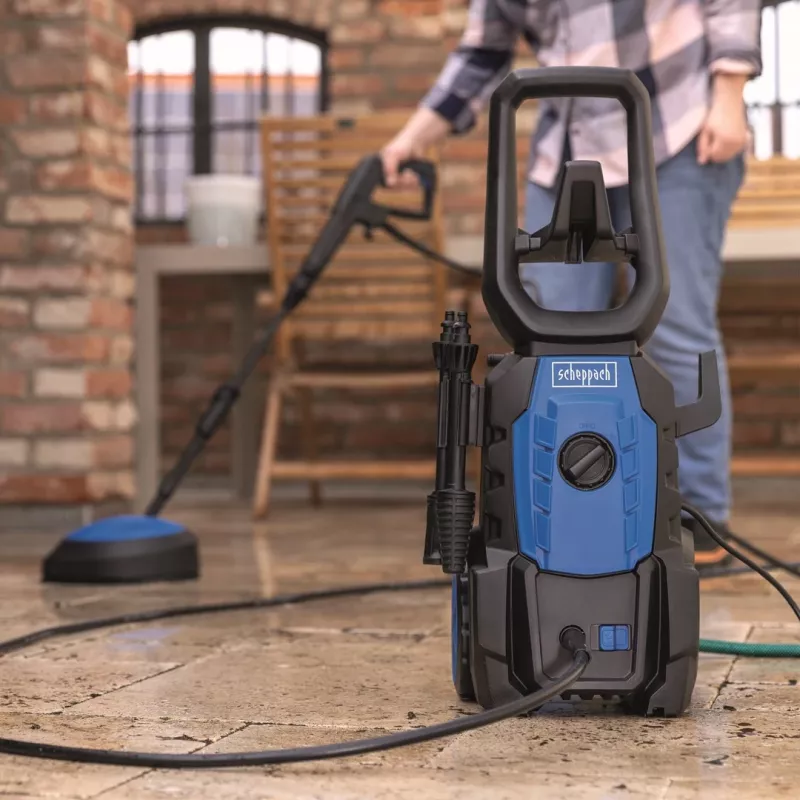 Scheppach HPC1600-KIT Pressure Washer 1600W 135 bar 420 L/h