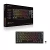 CORSAIR K65 PLUS Wireless 75% Mechanical Keyboard, Hot-Swappable, MLX Red Tactile Switches, Per-Key RGB, QWERTY English, Black