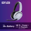 Sony INZONE H5 Wireless Gaming Headset Over-Ear with Microphone White