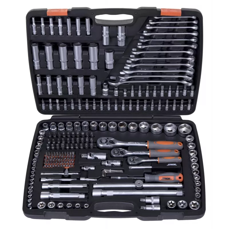 216-Piece Spanner Set 1/2 inch, 3/8 inch, 1/4 inch T58691 STHOR