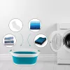 Beldray LA034816TQFEU7 Collapsible Laundry Basket, White/Mint