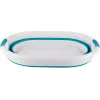 Beldray LA034816TQFEU7 Collapsible Laundry Basket, White/Mint