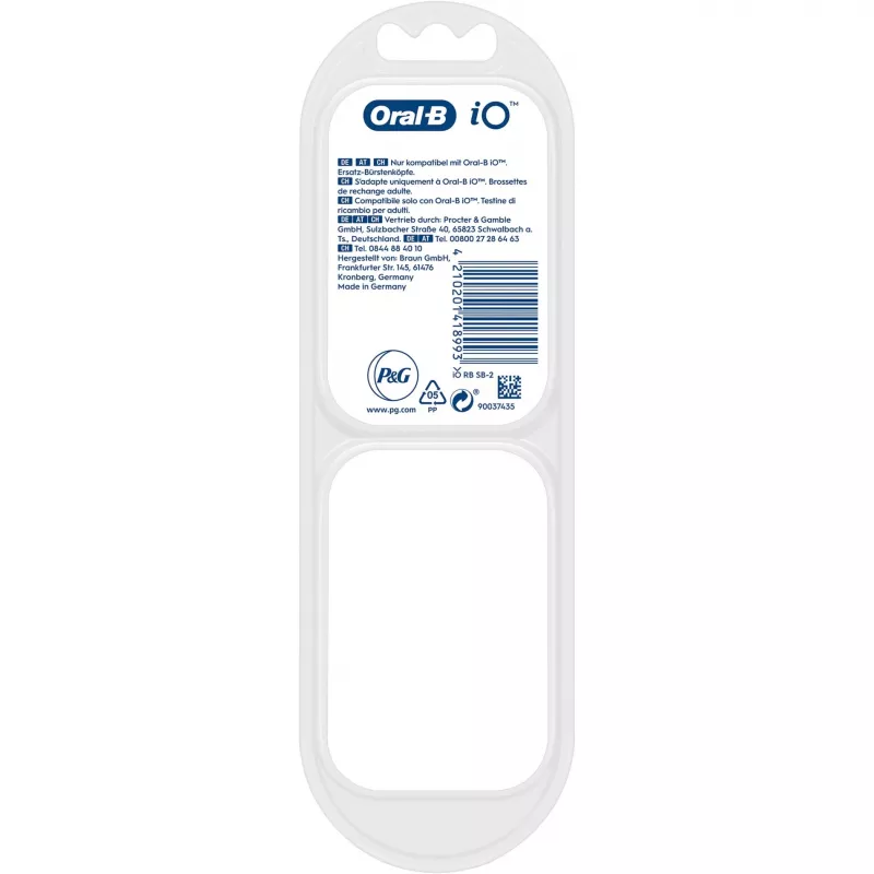 BRAUN Oral-B iO Gentle Care Brush Head 2-Pack Black