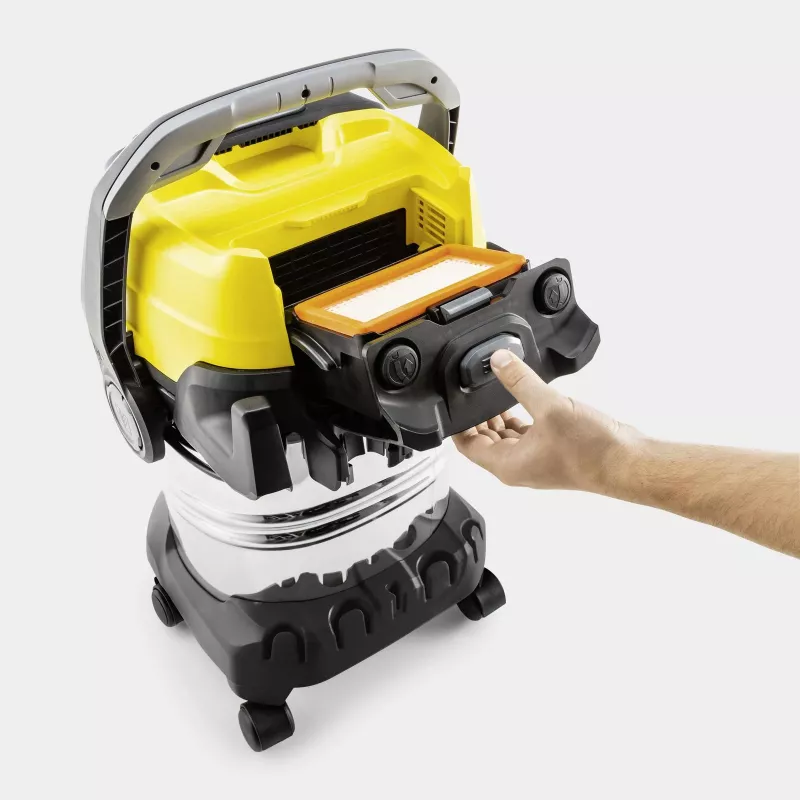 Kärcher WD 7 Control P S 30/6/35/T Wet and Dry Vacuum Cleaner, 1400 W, 30 L, Stainless Steel