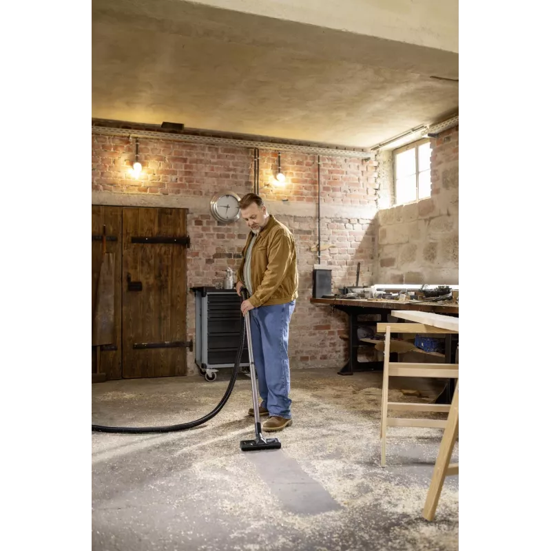 Kärcher WD 7 Control P S 30/6/35/T Wet and Dry Vacuum Cleaner, 1400 W, 30 L, Stainless Steel