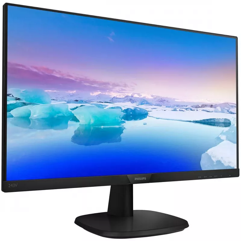 Philips V-Line 243V7QDSB 23.8 inch Full HD IPS LED Monitor - FlickerFree, LowBlue Mode, 75Hz, VGA/DVI/HDMI