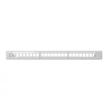 LANBERG PPKS-1124-S Keystone Patch Panel 19 inch 24 Port 1U UTP Cat.5e Grey