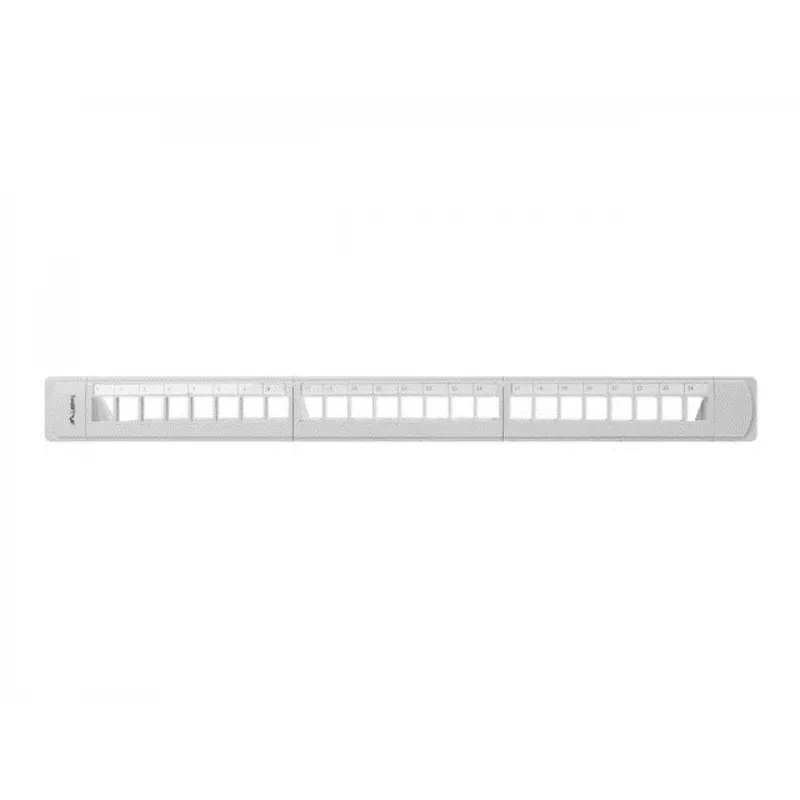 LANBERG PPKS-1124-S Keystone Patch Panel 19 inch 24 Port 1U UTP Cat.5e Grey