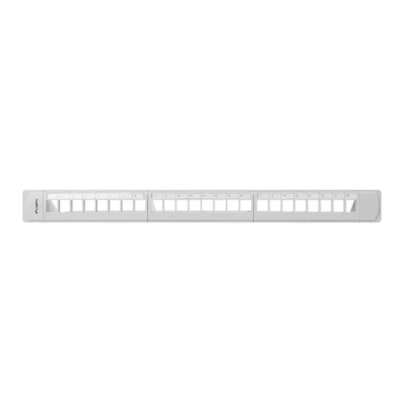 LANBERG PPKS-1124-S Keystone Patch Panel 19 inch 24 Port 1U UTP Cat.5e Grey