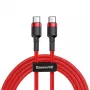 Baseus Cafule USB-C to USB-C Cable 60W 1m Red