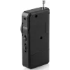 JVC RA-E311B Portable AM/FM Radio with Telescopic Antenna and Carry Handle, Black