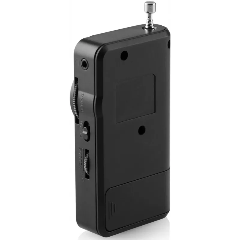 JVC RA-E311B Portable AM/FM Radio with Telescopic Antenna and Carry Handle, Black