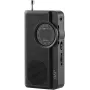 JVC RA-E311B Portable AM/FM Radio with Telescopic Antenna and Carry Handle, Black