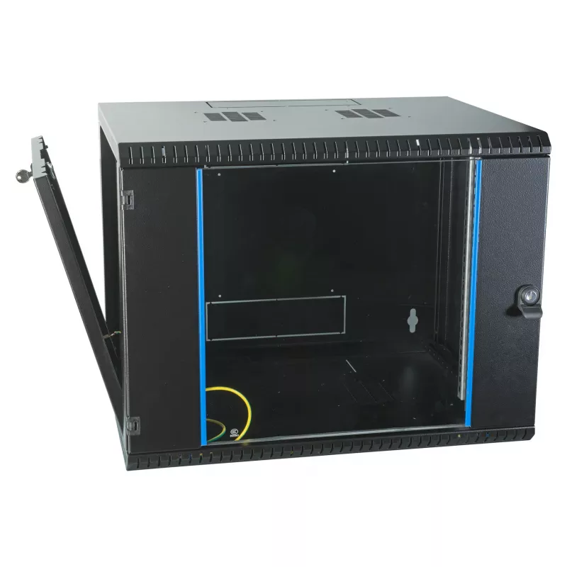 EFB-ELEKTRONIK 19 inch Wall-Mount Enclosure 9U, Fixed, 1-Piece, RAL 9005, Depth 450 mm (691709VTS.45)